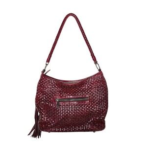 Patricia Nash Marcelli Woven Leather Hobo Bag
